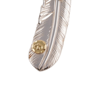 Claw Silver Feather w/ Gold Stamp (Right)(XL)