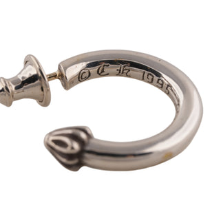 Plain Cross Nail Hoop Earring #00223