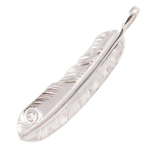 Gold Stamp Silver Feather (Left)(XL) #00186