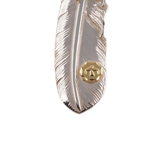 Claw Silver Feather w/ Gold Stamp (Left)(XL)