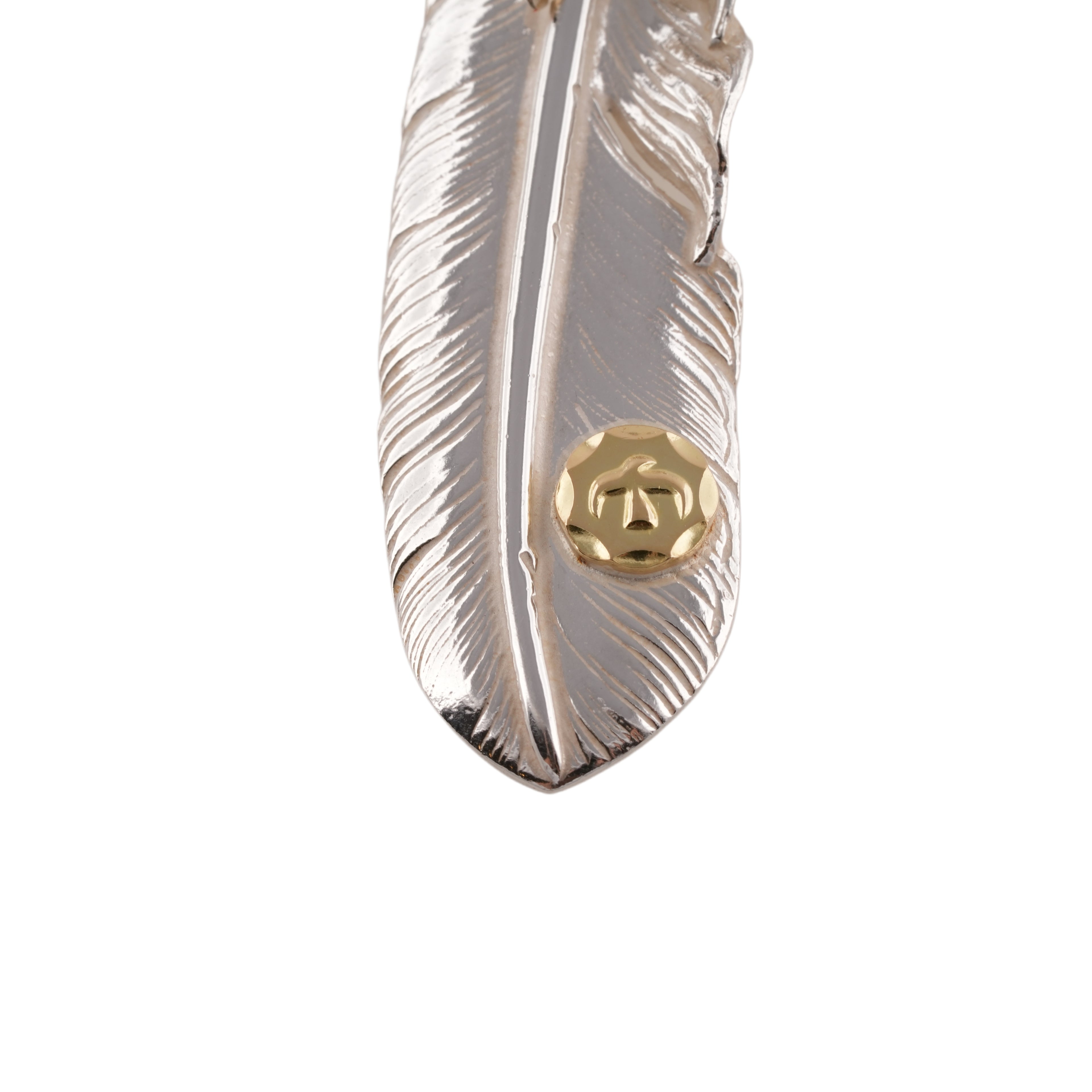 Claw Silver Feather w/ Gold Stamp (Left)(XL)
