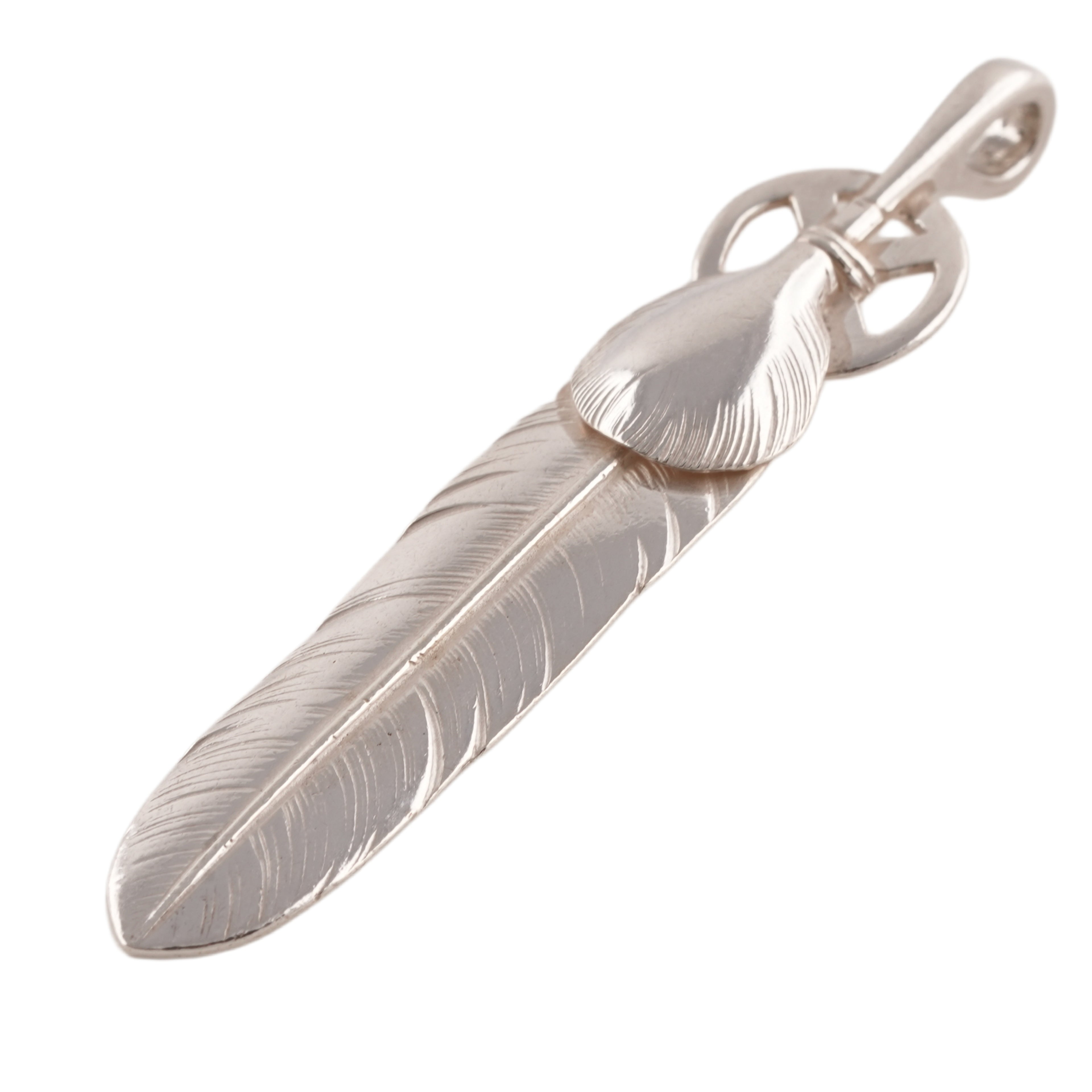 Heart Wheel Silver Feather (L) #00547