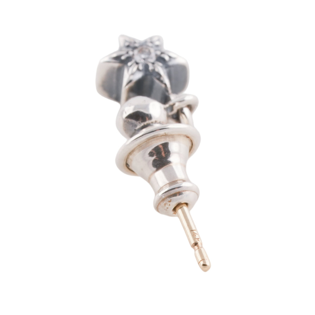 Diamond 6-Point Star Stack Drop Earring