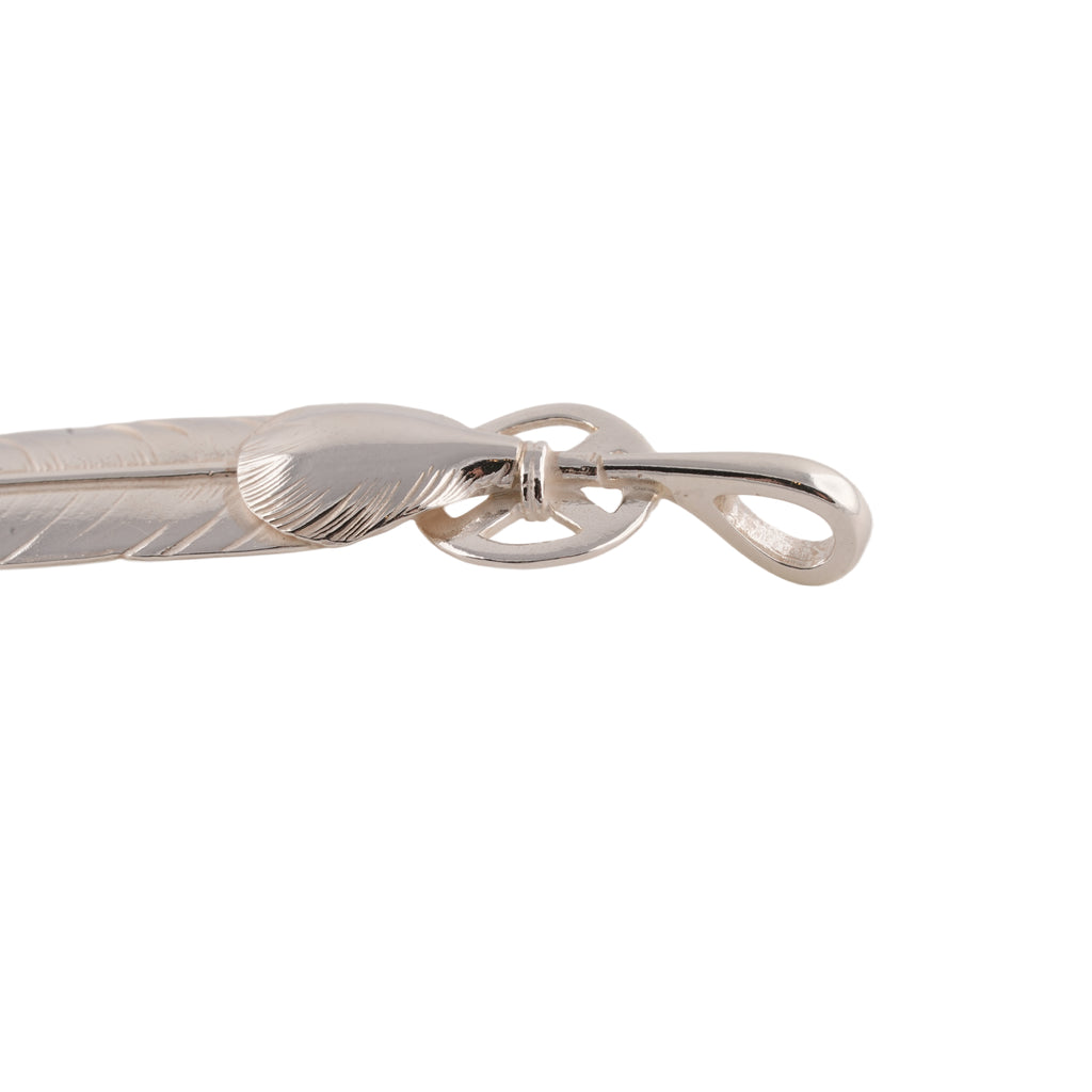 Heart Wheel Silver Feather (L) #00549