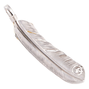 Gold Top Silver Feather (Right)(XL) #00175