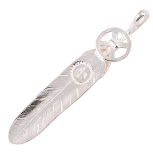 Heart Wheel Silver Feather (L) #00193