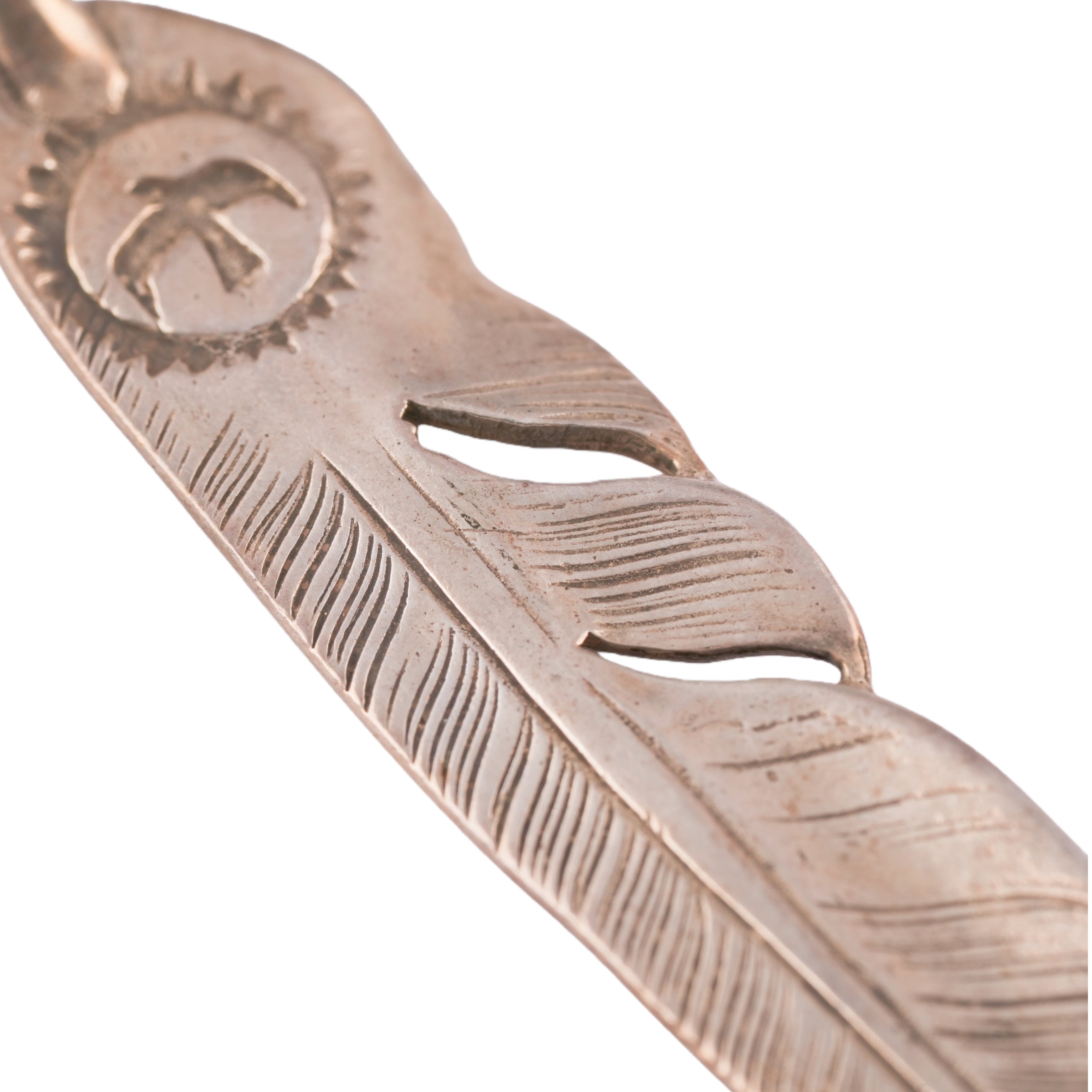 Silver Feather Pendant (Right)(L) #00143