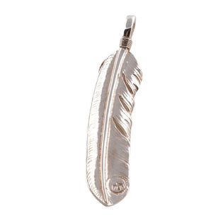 Layered Top Silver Feather (Right)(XL) #00543
