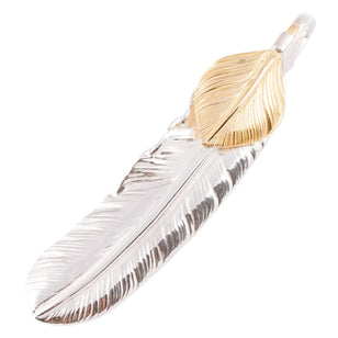 Gold Top Silver Feather (Right)(XL) #00182