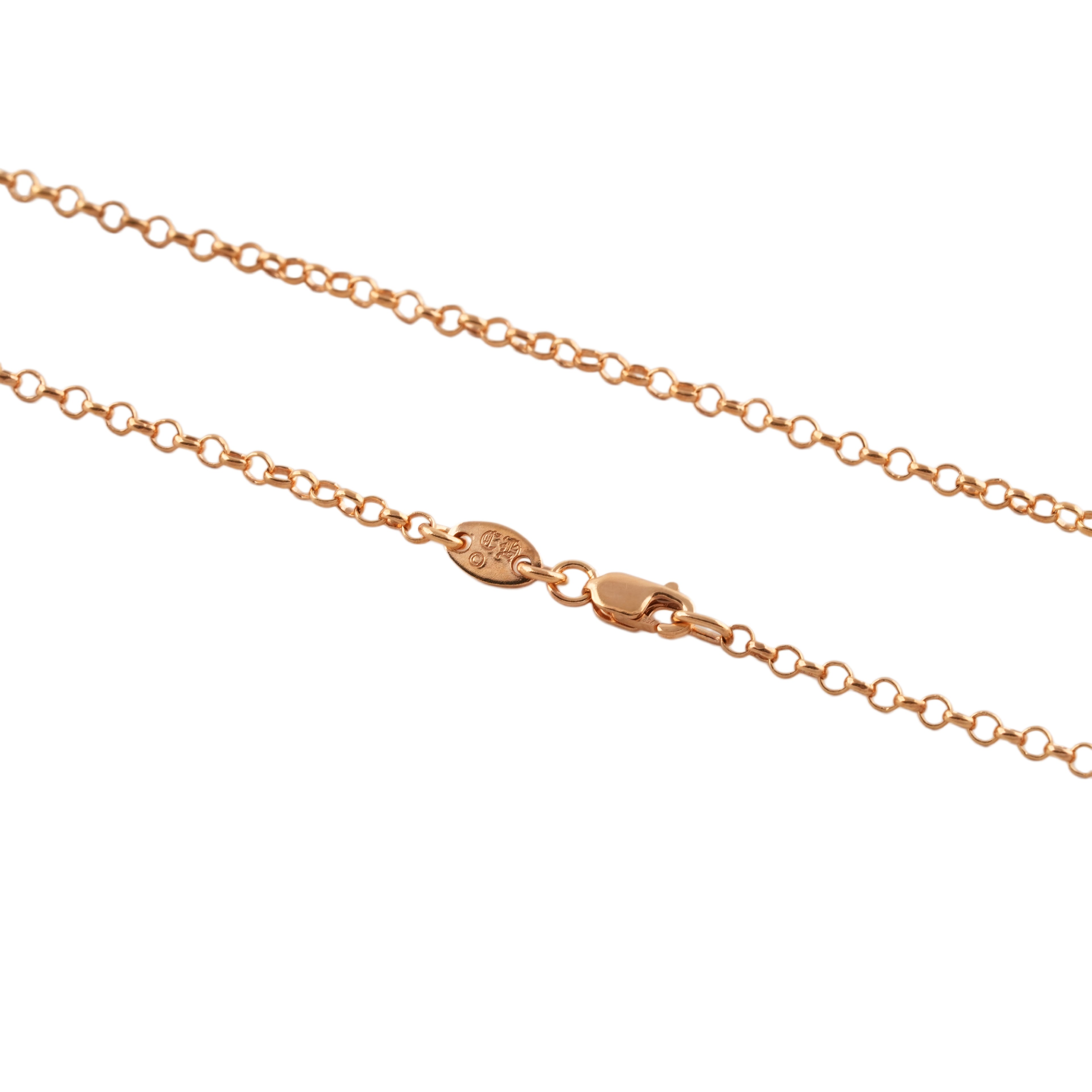 22k Roll Chain Necklace (22inch)