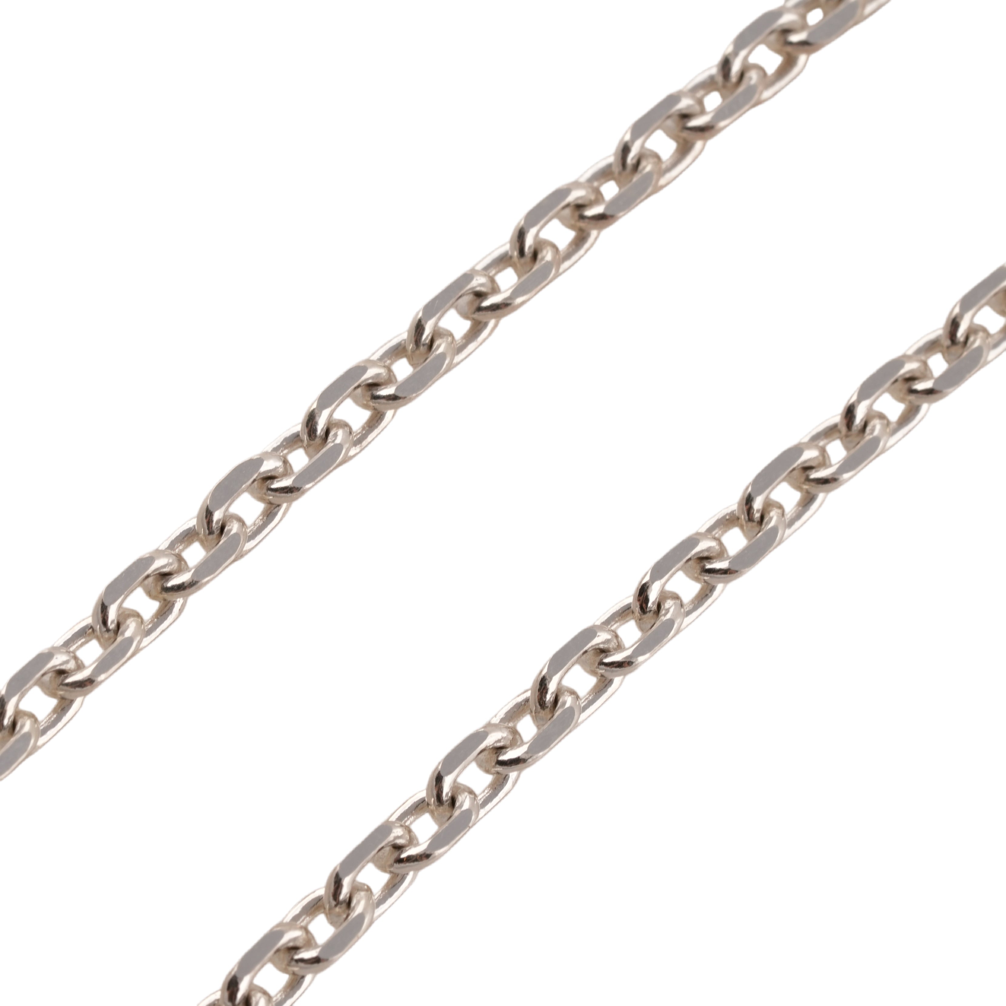 Eagle Silver Hook & Gold Eagle Stamp Silver Wheel Thick Square Chain Necklace (20inch)