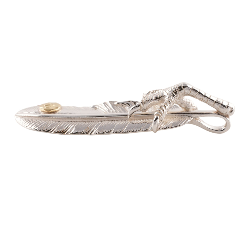 Claw Silver Feather w/ Gold Stamp (Right)(XL)