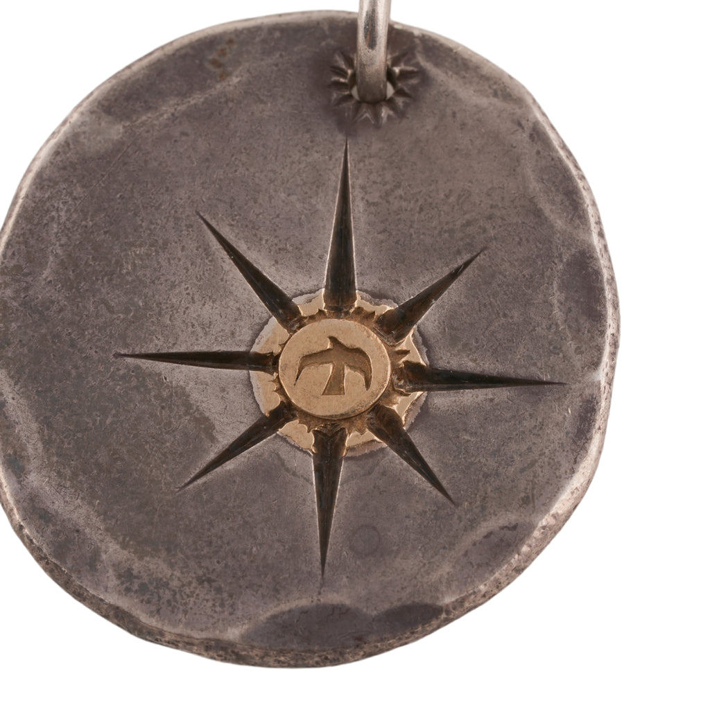 Eight-Ray Sun&Eagle Stamp Silver Medallion (M) (Goro-Stamped Custom)
