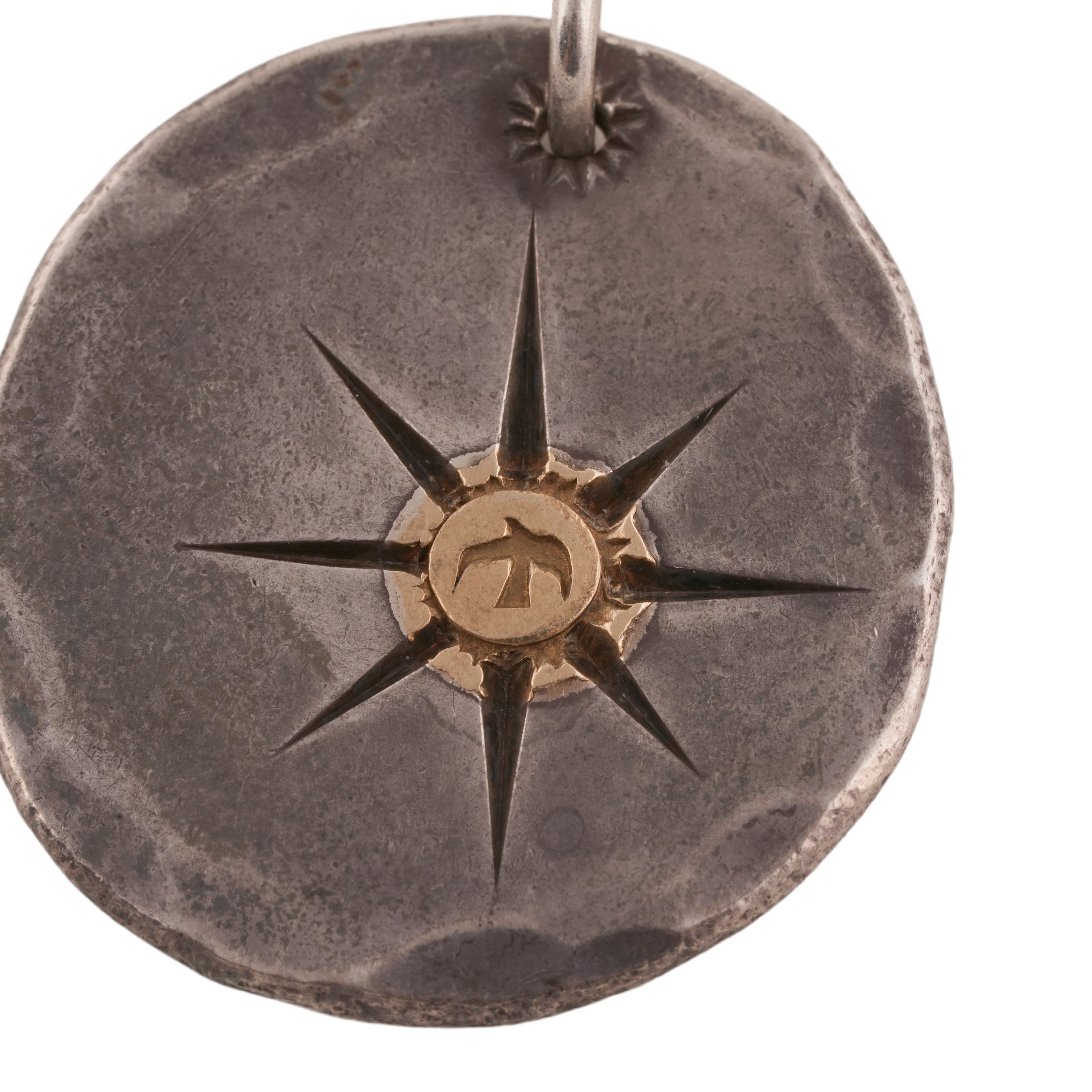 Eight-Ray Sun&Eagle Stamp Silver Medallion (M) (Goro-Stamped Custom)