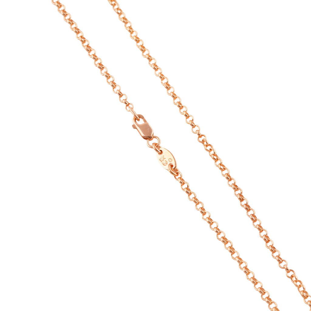 22k Roll Chain Necklace (16inch) #00599
