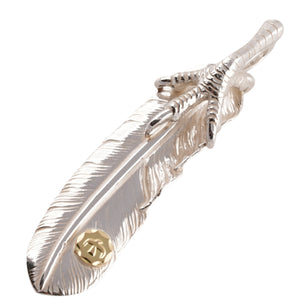 Claw Silver Feather w/ Gold Stamp (Left)(XL)