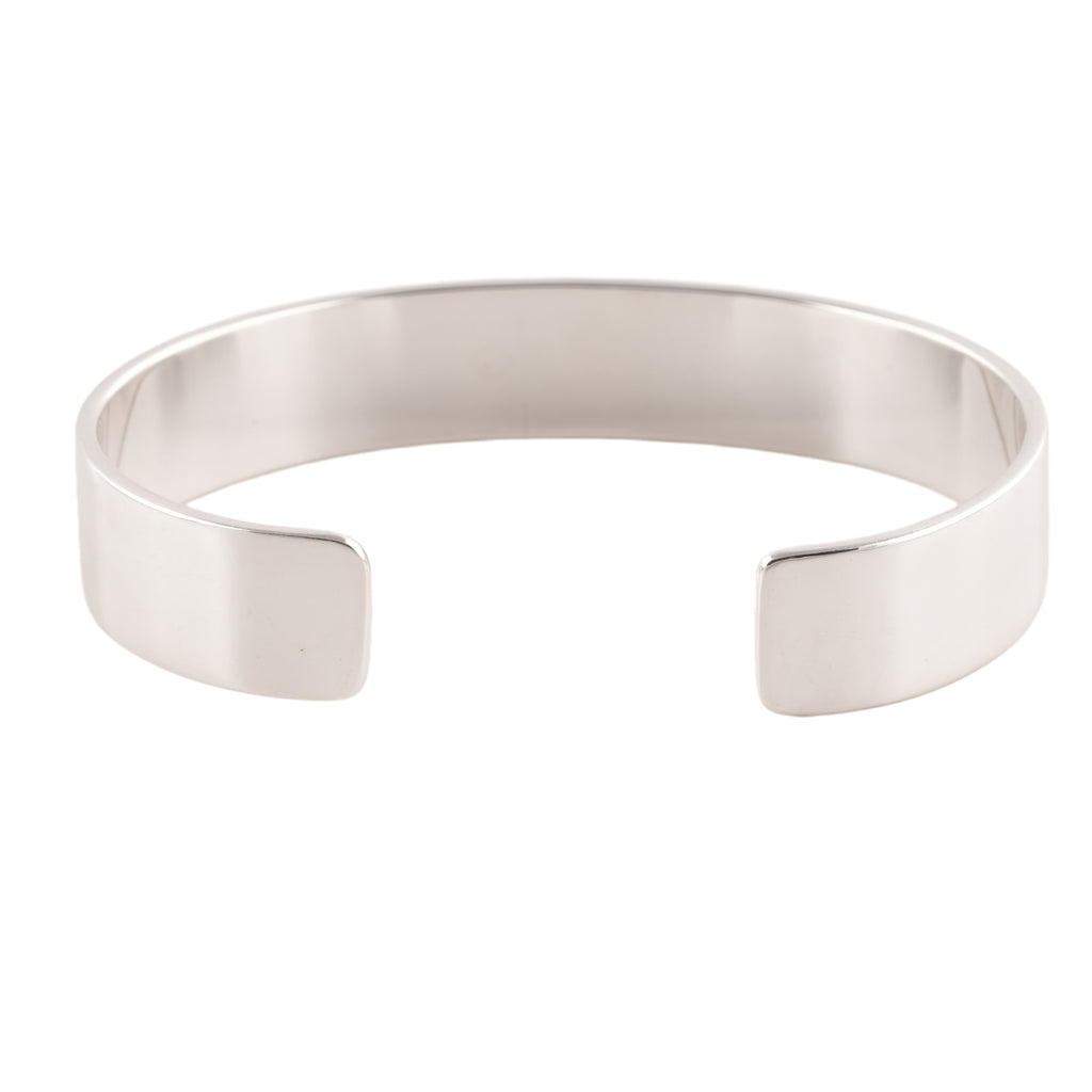 Gold Eagle Stamp Flat Silver Cuff (M) (7inch)