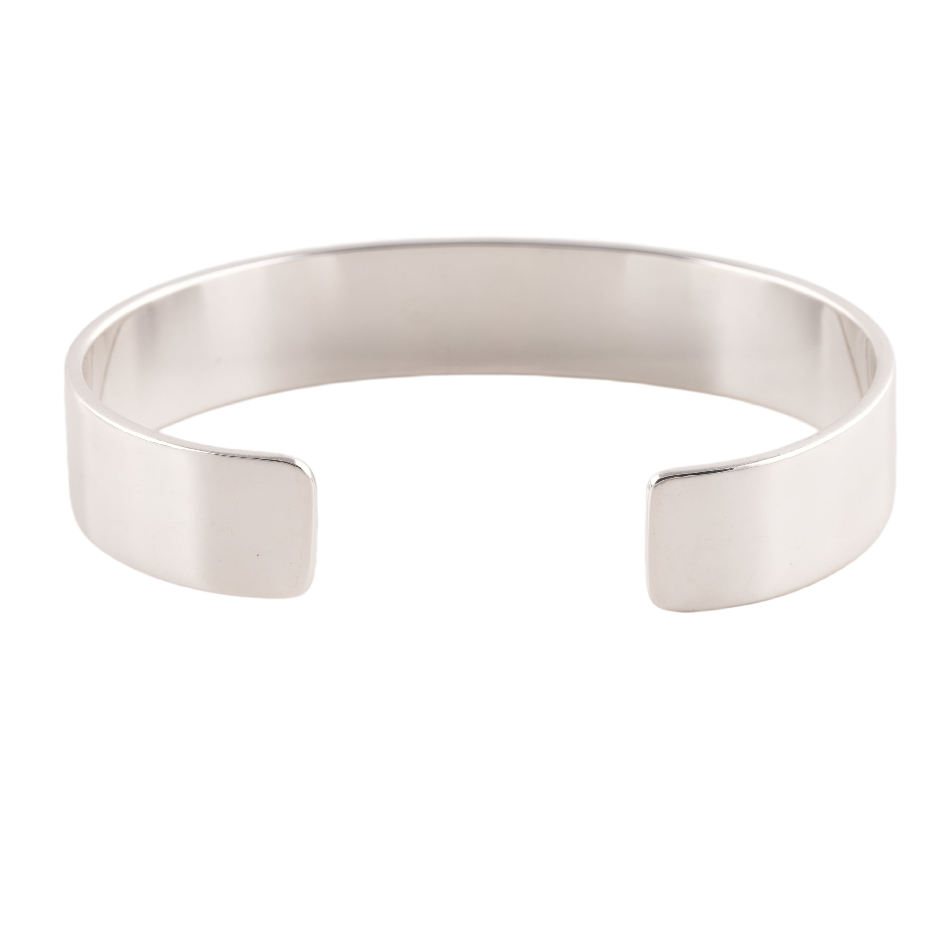 Gold Eagle Stamp Flat Silver Cuff (M) (7inch)