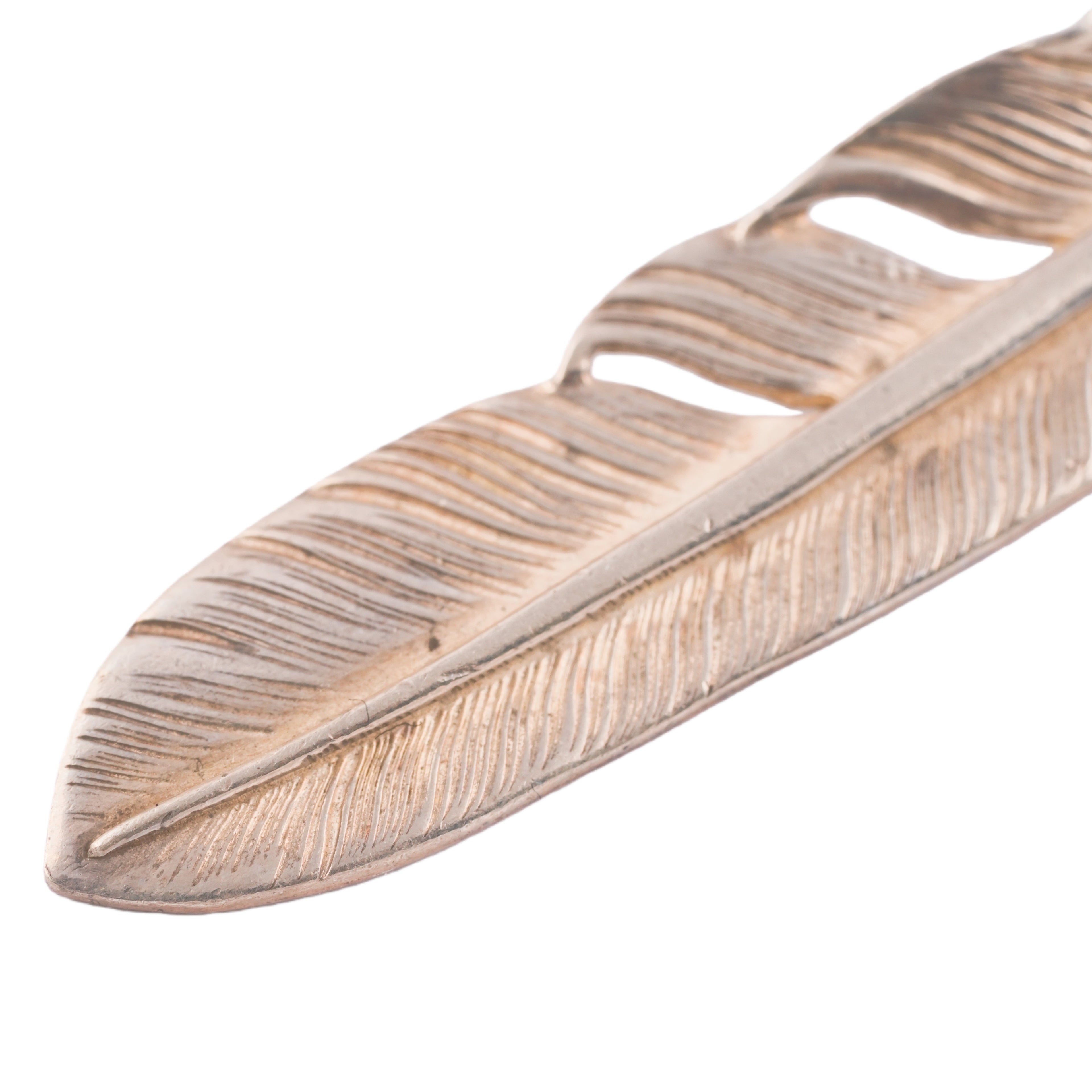 Silver Feather Pendant (Right)(L) #00137