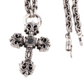 Black Diamond XS Filigree Cross Paper Chain Necklace (Integrated) (20inch) — Chrome Hearts