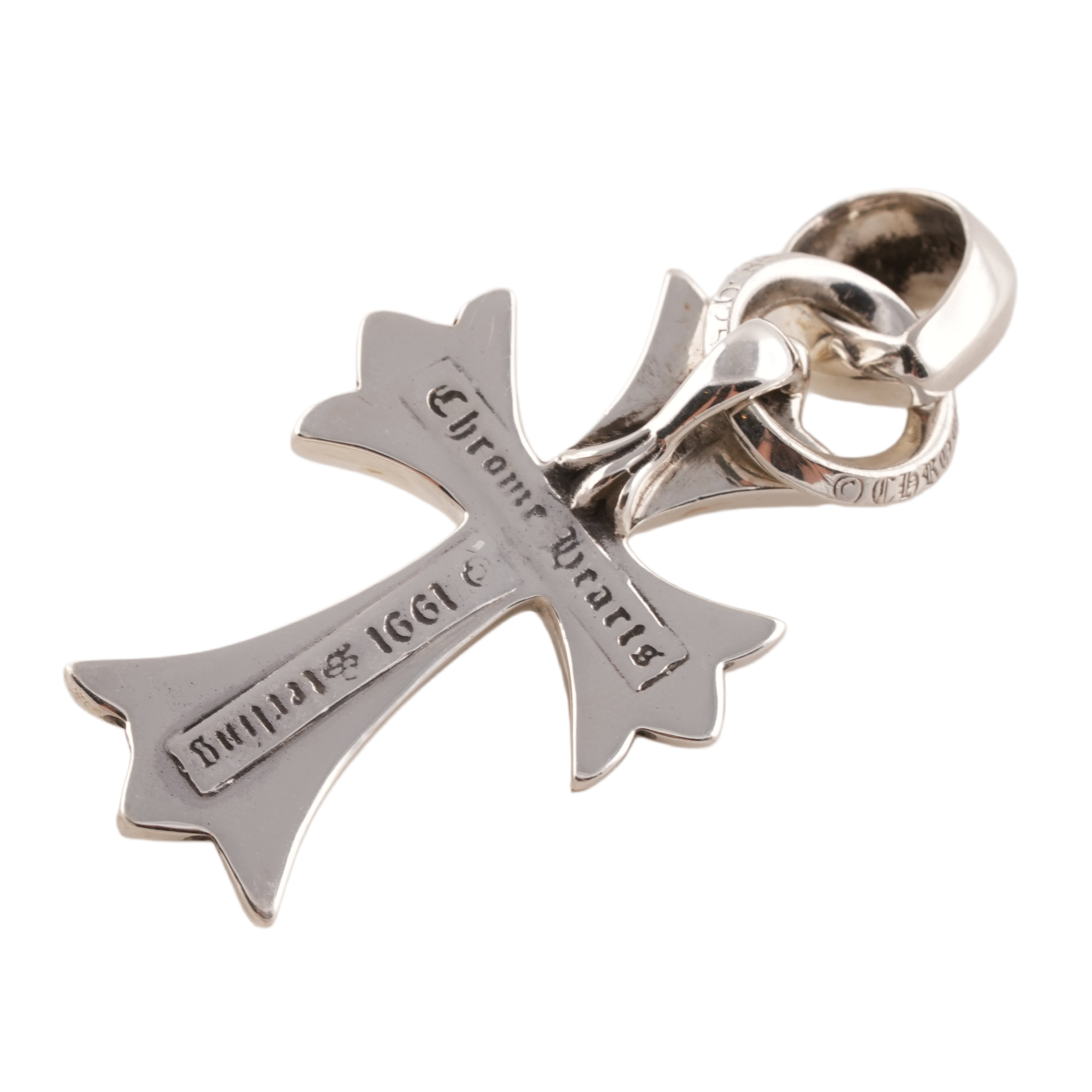 Small CH Cross Pendant With Bale #00272