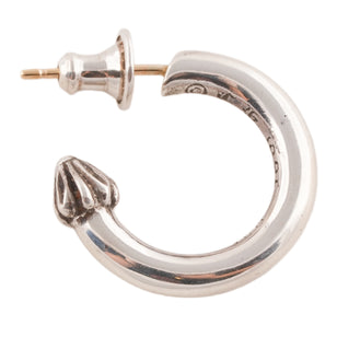 Plain Cross Nail Hoop Earring