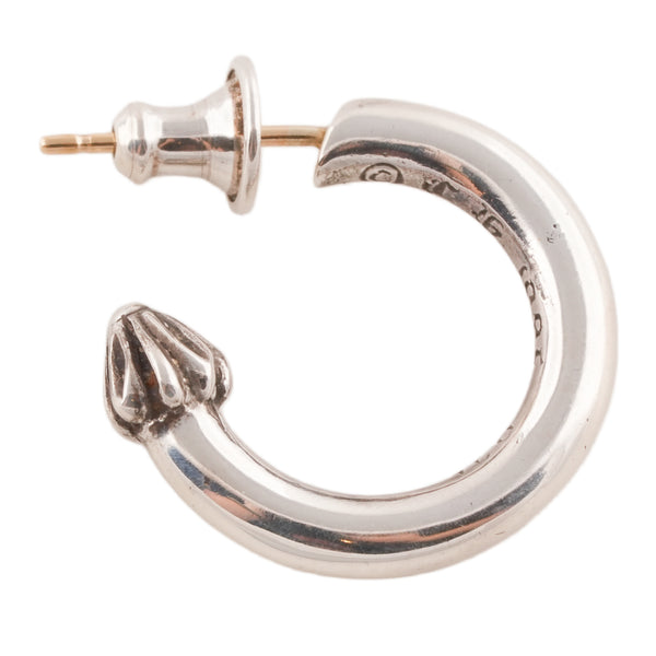 Plain Cross Nail Hoop Earring
