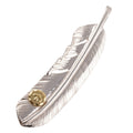 Gold Stamp Silver Feather (Right)(XL) — Goro's
