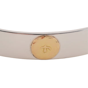 Gold Eagle Stamp Flat Silver Cuff (M) (7inch) #00231