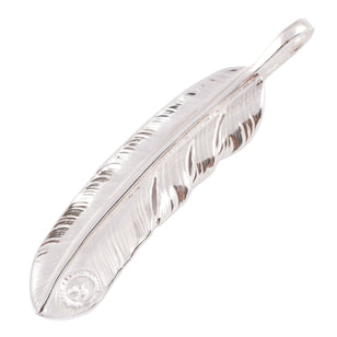 Gold Stamp Silver Feather (Right)(XL) #00188