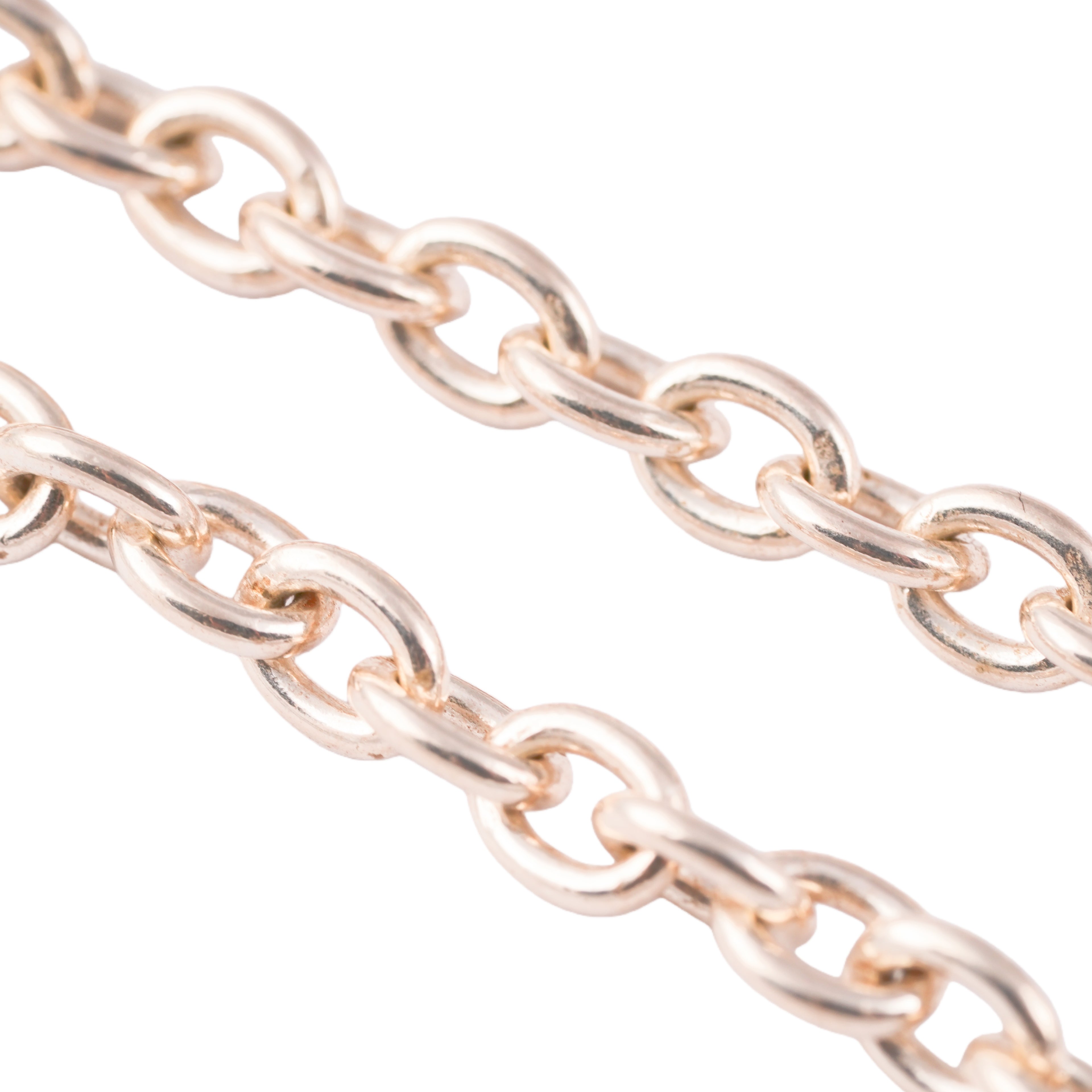 Eagle Silver Hook Thick Round Chain Necklace (20inch)