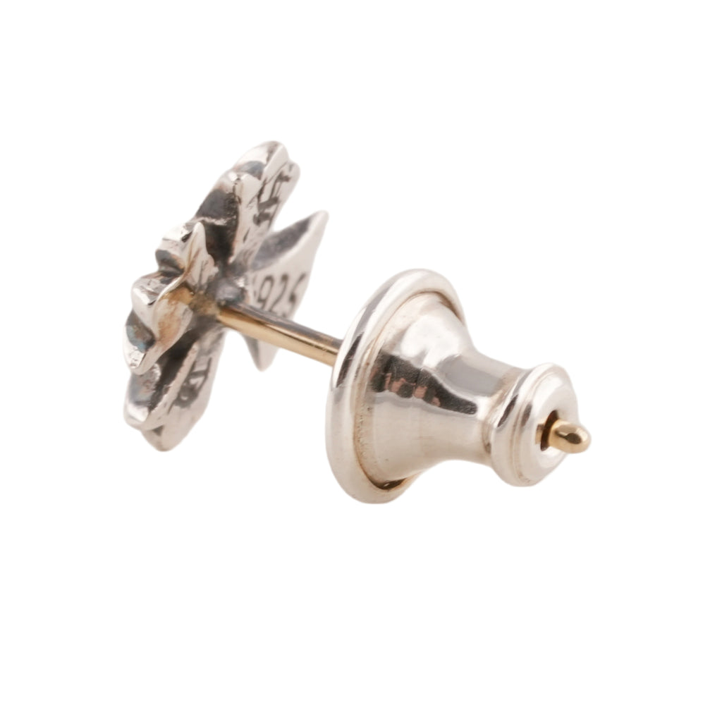 Diamond No2 CH Cross Stud Earring #00437