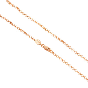 22k Roll Chain Necklace (24inch)