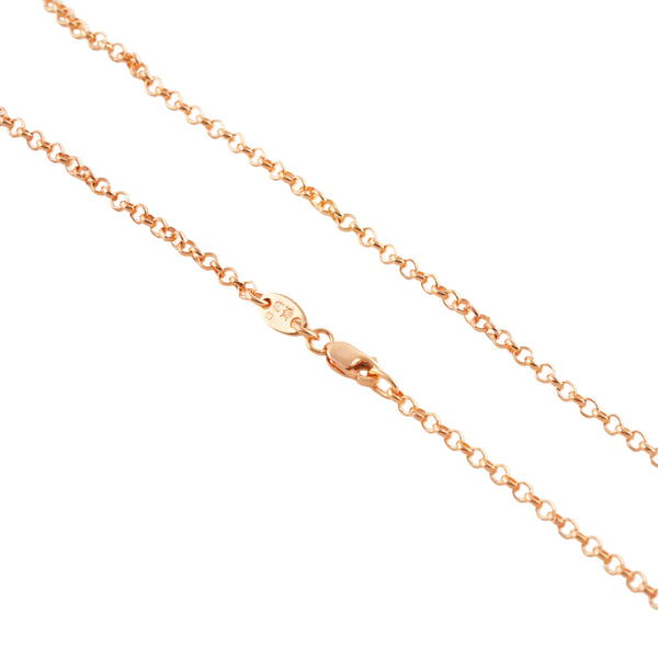 22k Roll Chain Necklace (24inch)