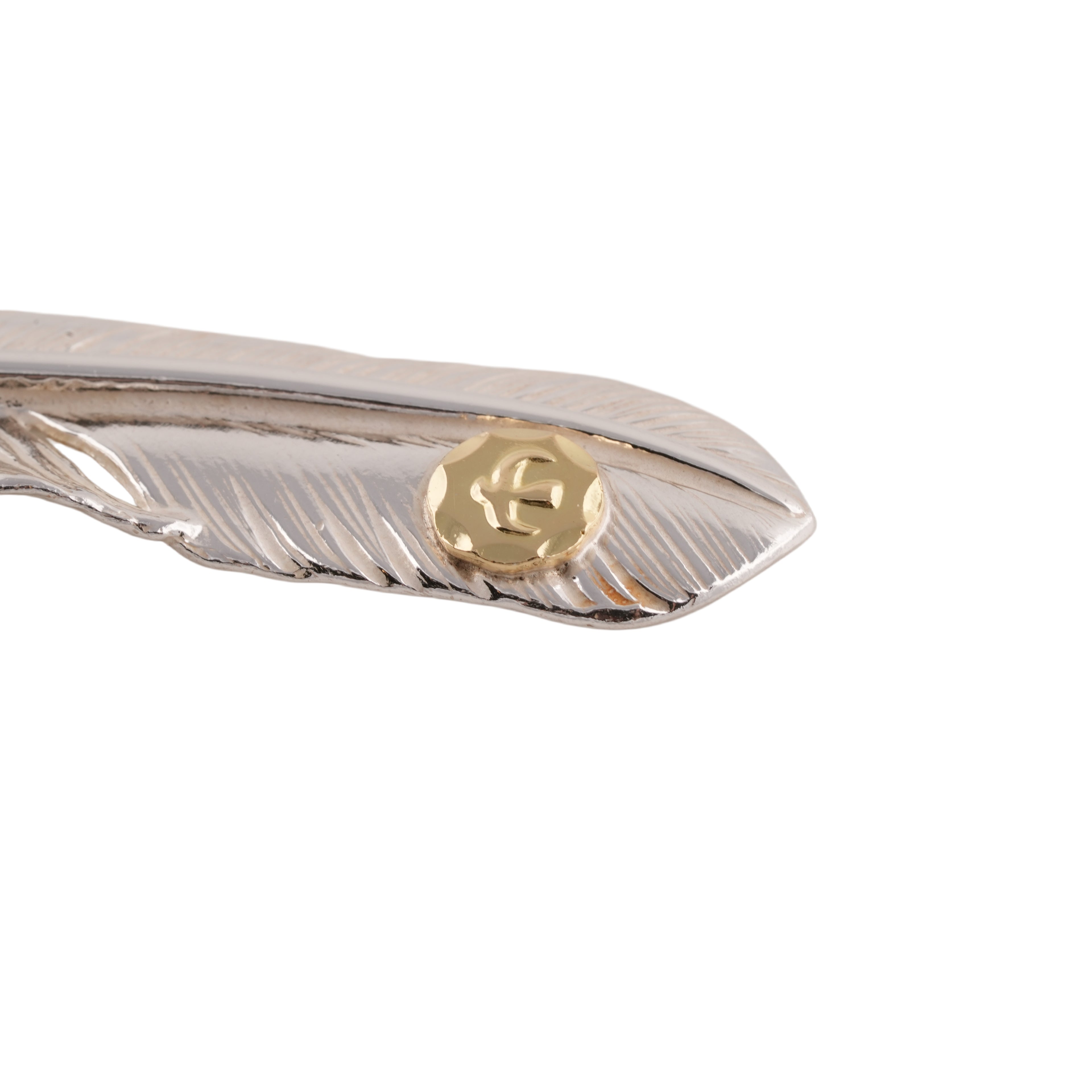 Claw Silver Feather w/ Gold Stamp (Right)(XL)