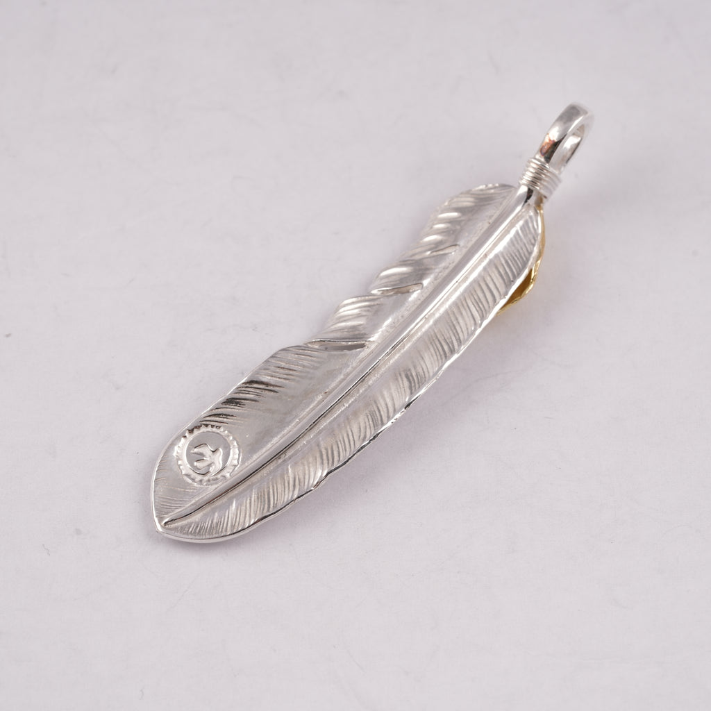 Gold Top Silver Feather (Left)(XL)