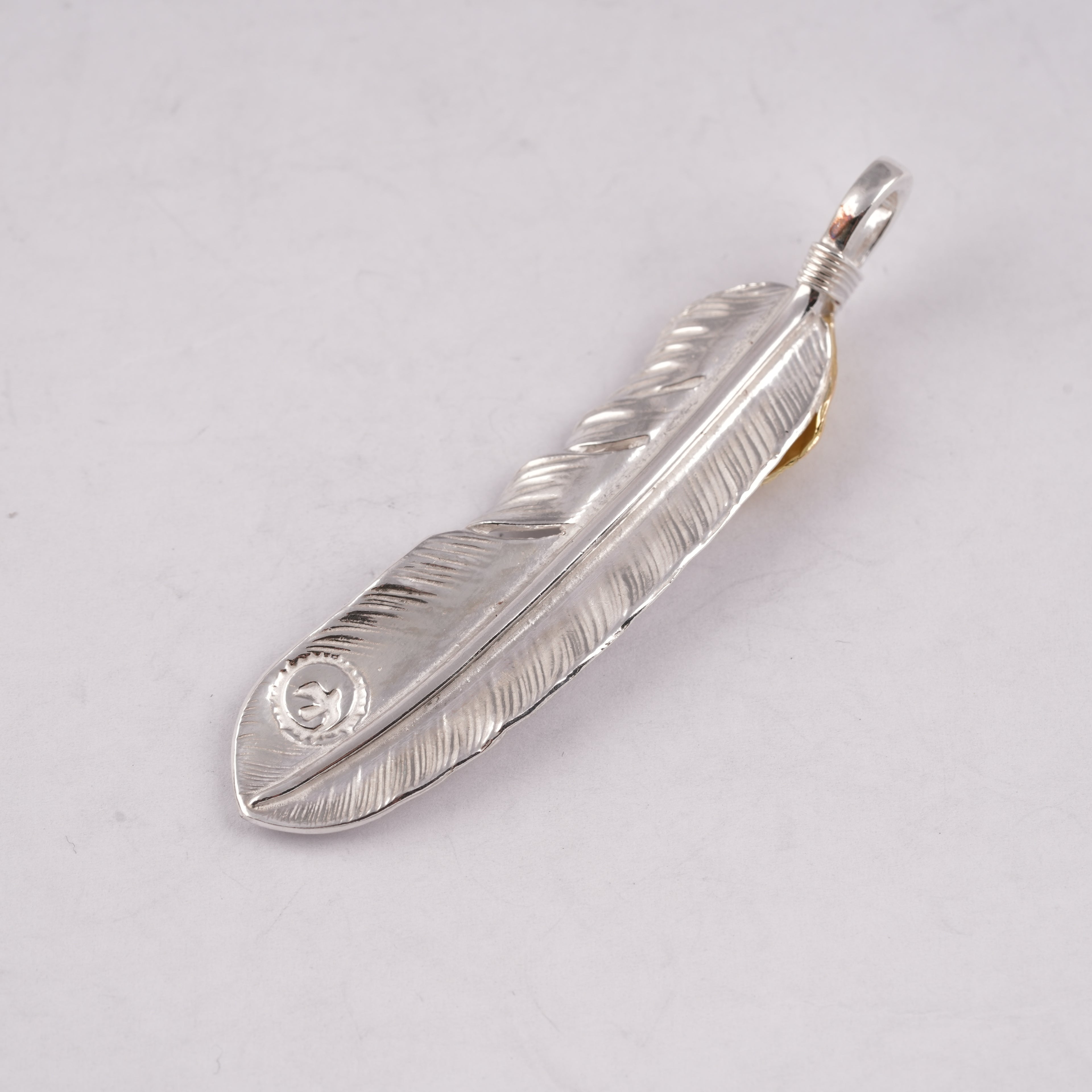 Gold Top Silver Feather (Left)(XL)