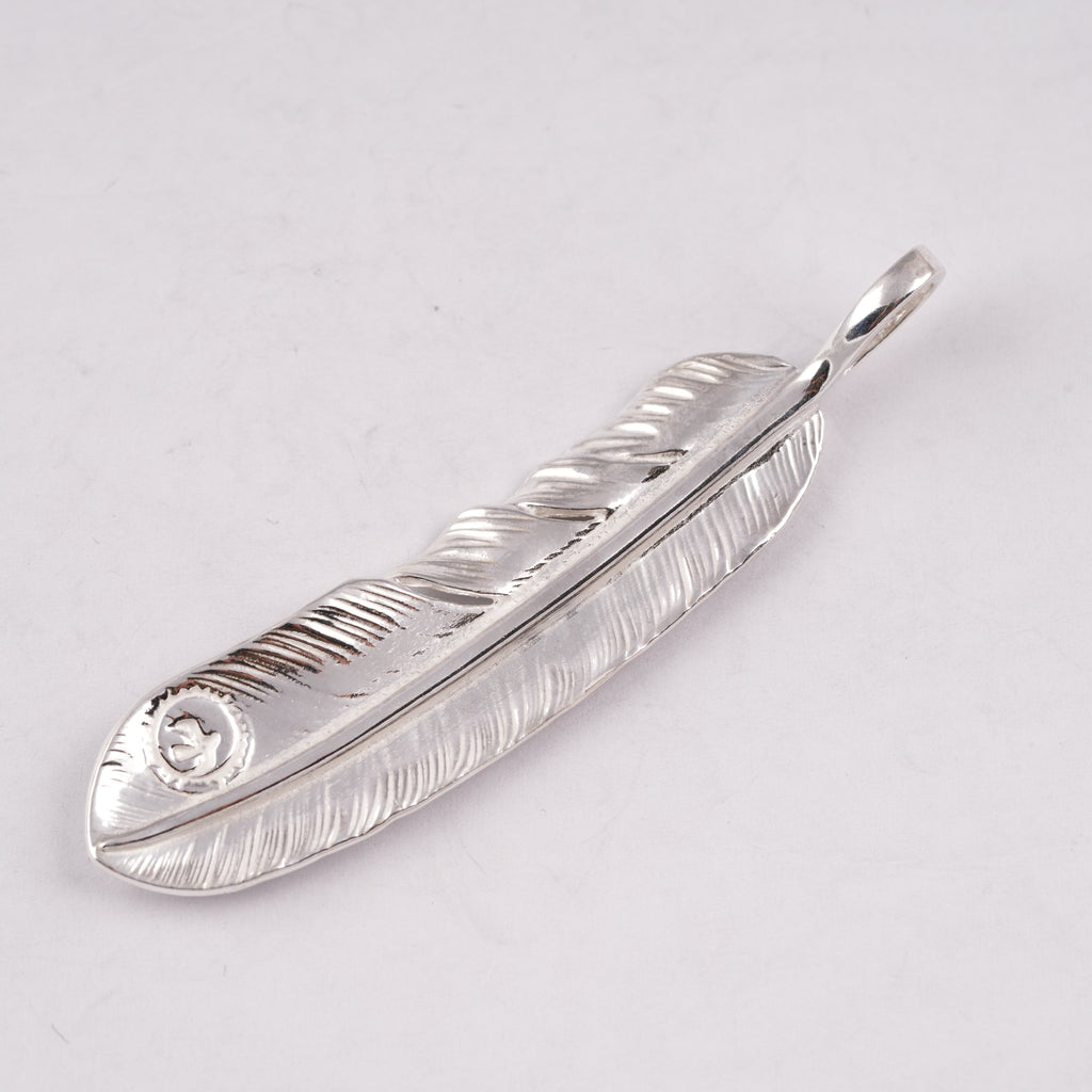 Plain Silver Feather (Left)(XL) #00184