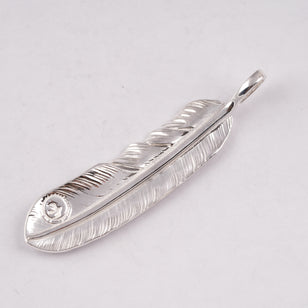 Plain Silver Feather (Left)(XL) #00184