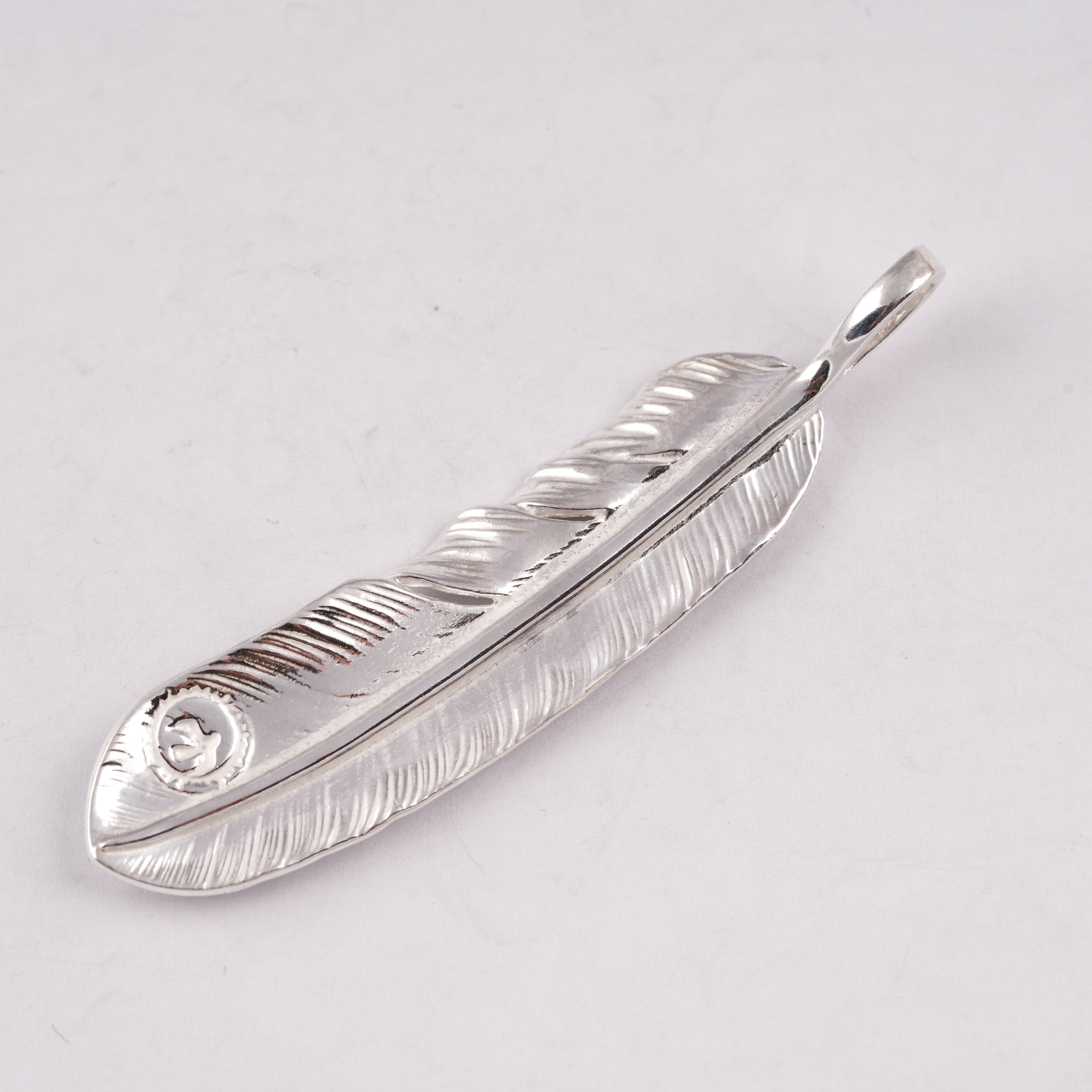 Plain Silver Feather (Left)(XL) #00184