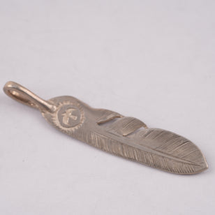 Silver Feather Pendant (Right)(L) #00137