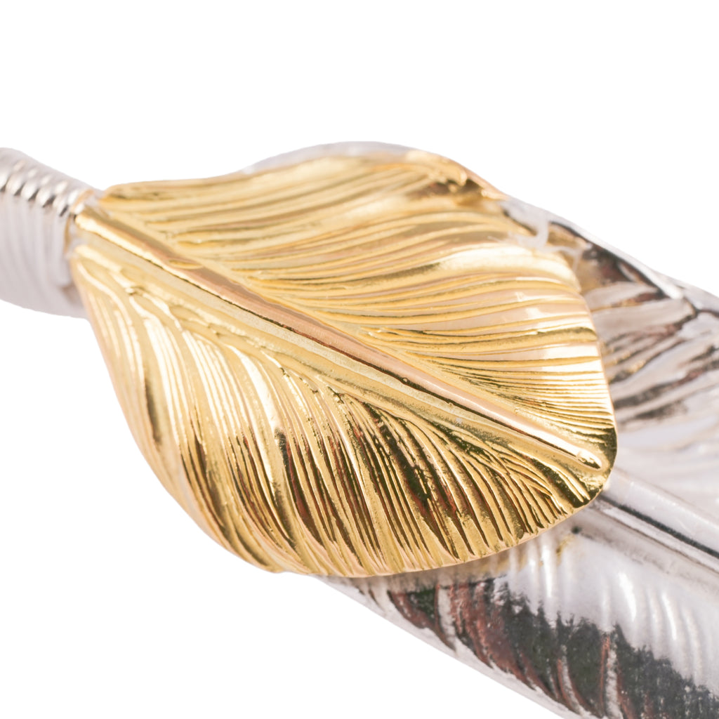 Gold Top Silver Feather (Left)(XL) #00178