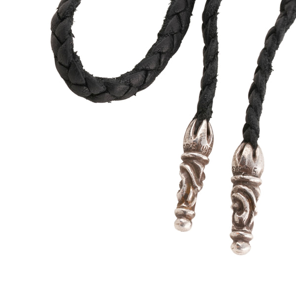Scroll Leather Braid Necklace #00301
