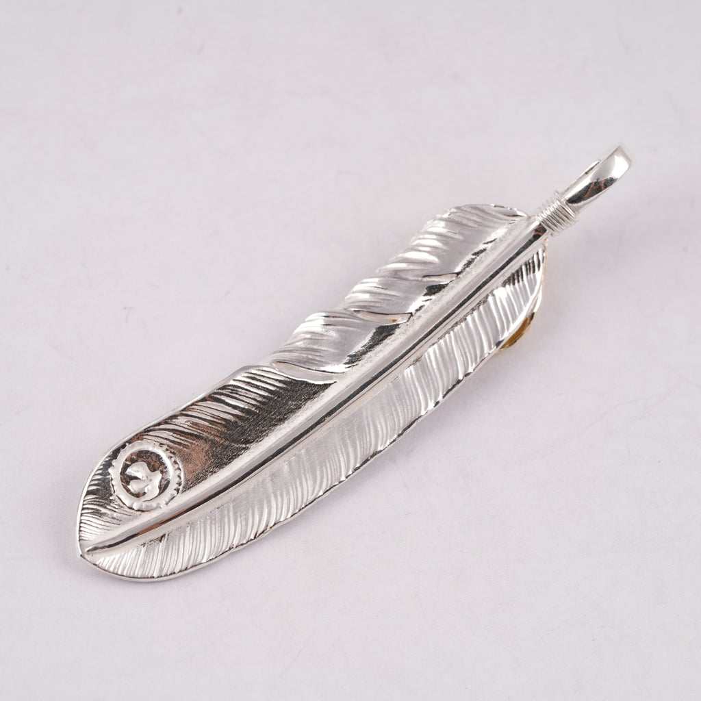 Gold Top Silver Feather (Left)(XL) #00179