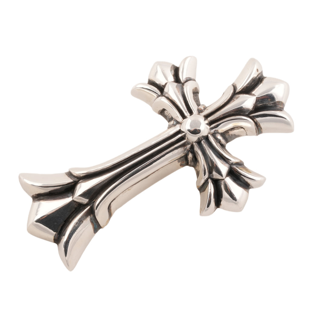 Large Double CH Cross Pendant