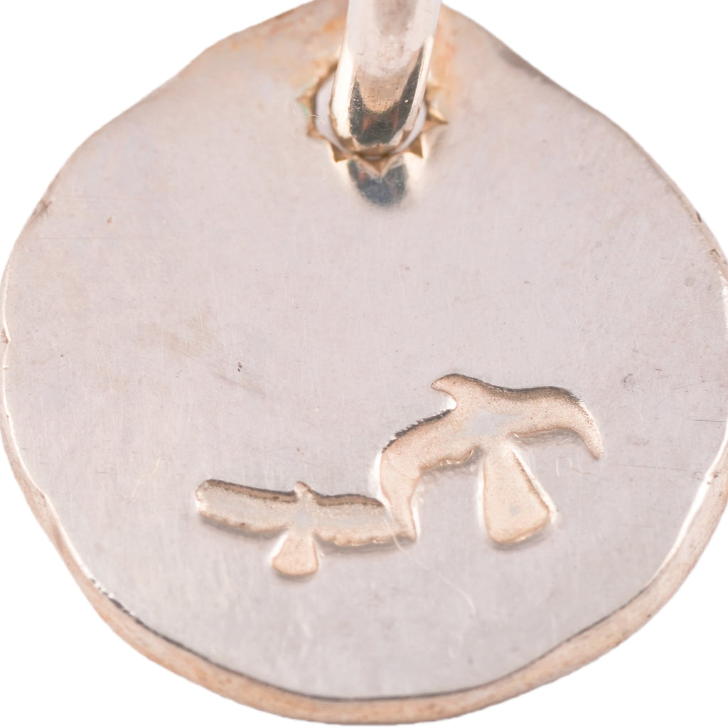 Eagle-in-Sun Silver Medallion Pendant (S)