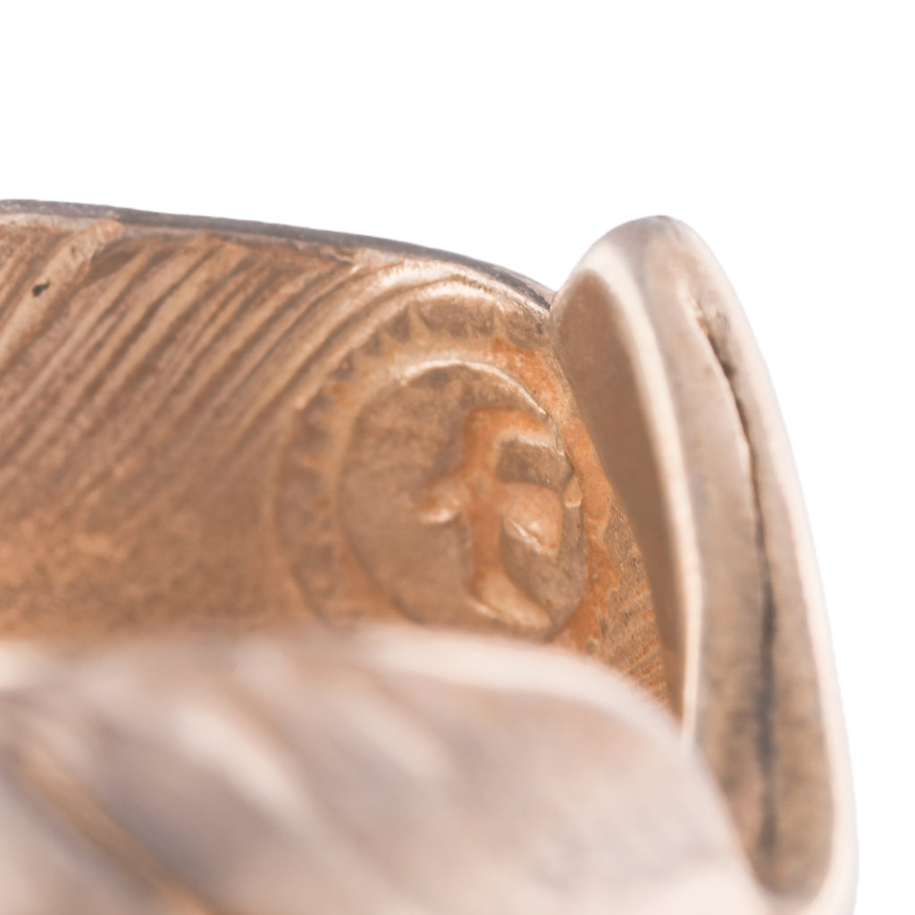 Plain Feather Silver Ring (Right) (US6.5)