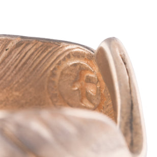 Plain Feather Silver Ring (Right) (US6.5)