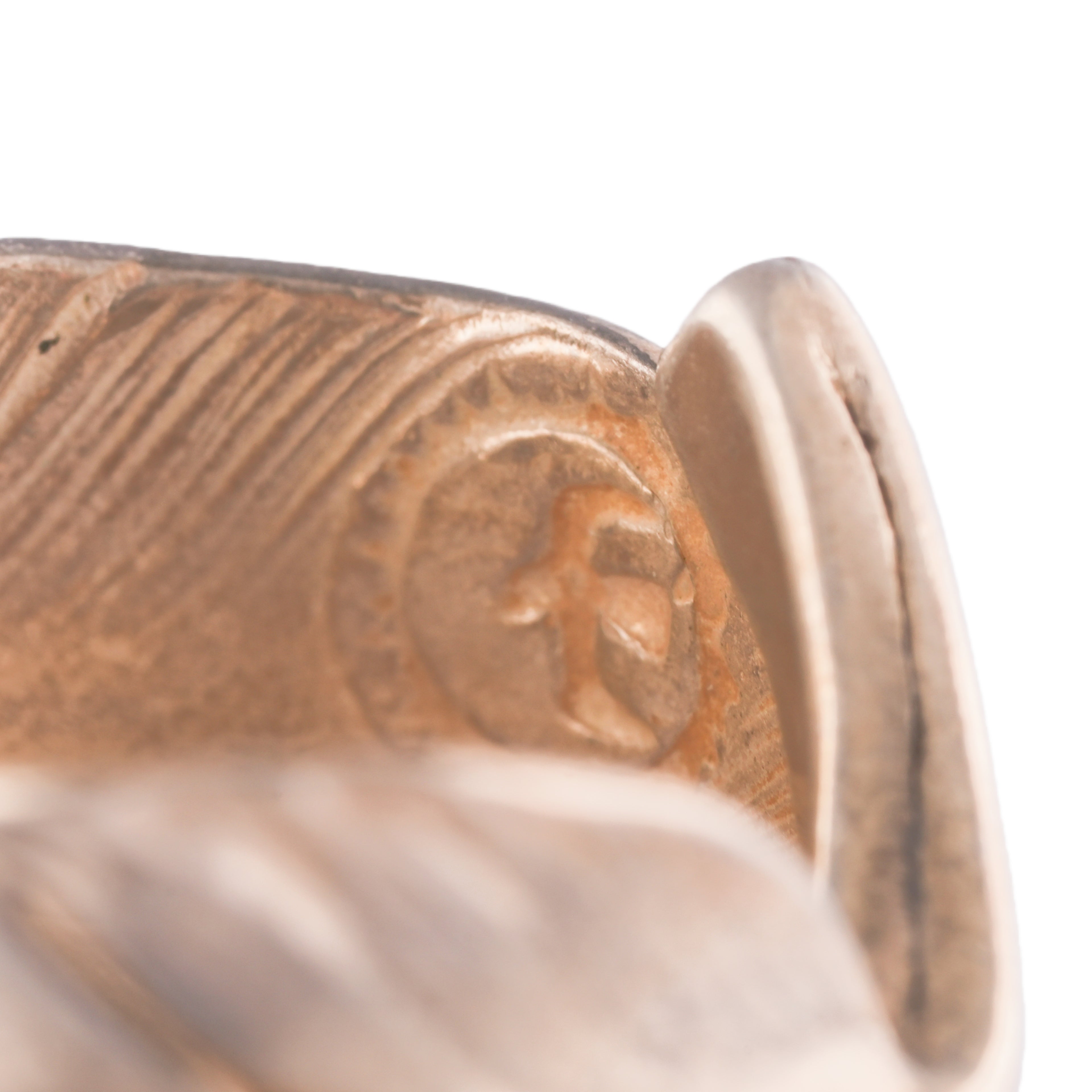 Plain Feather Silver Ring (Right) (US6.5)