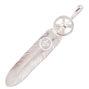 Heart Wheel Silver Feather (L) #00194